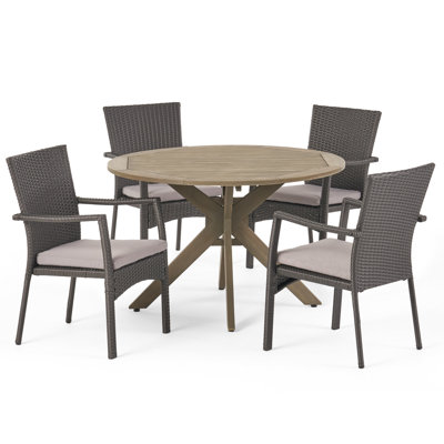 Ensemble repas 5 pièces avec coussins Towler