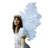 Large Ostrich Feather Wings - White
