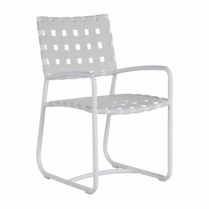 Catalina Arm Chair, Chalk Frame/White Seat