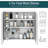 Kleankin Bathroom Mirrored Cabinet