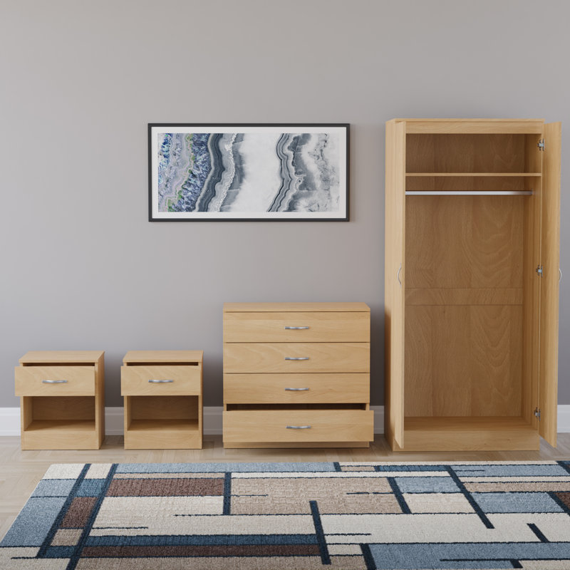 Maybery Piece Bedroom Set, Pine