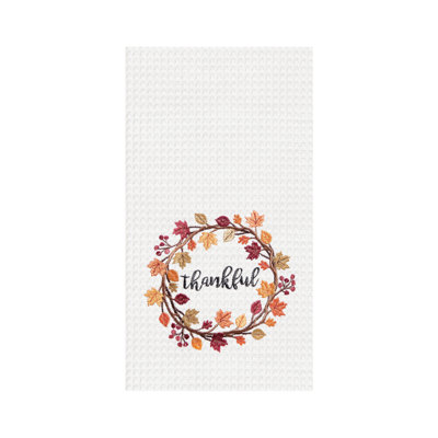 Serviette de cuisine Thankful Wreath