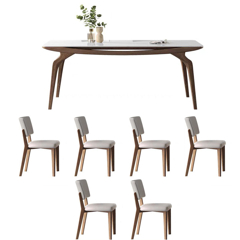 Combinaison de table et de chaise simplifiée, H 29,52 po x L 70,86 po x l 35,43 po