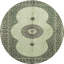 Tapis rond rond multicolore tissé à la machine-1442390308