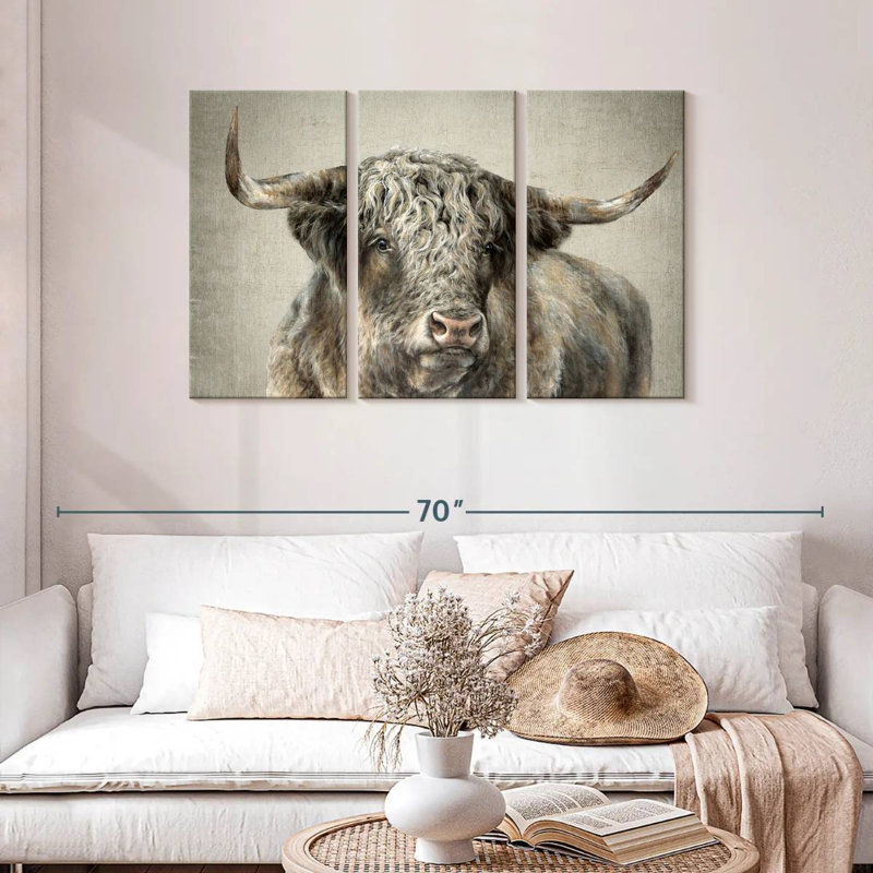 Taureau Brampt Grand Kyloe, H 28 po x l 45 po