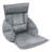 Adjustable Lazy Sofa Chair, Reclining Floor Lounge Seat With 5-Position Head & Lumbar Support, Grey PP Cotton For Living Room & Balcony
