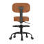Chaise de dessinateur réglable avec tabouret pivotant à dossier-273369683-274004999