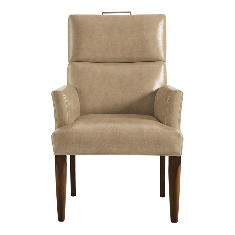 Thom Filicia Home Fabric Tight Back Arm Chair, Ziggy Dune, Wrenn