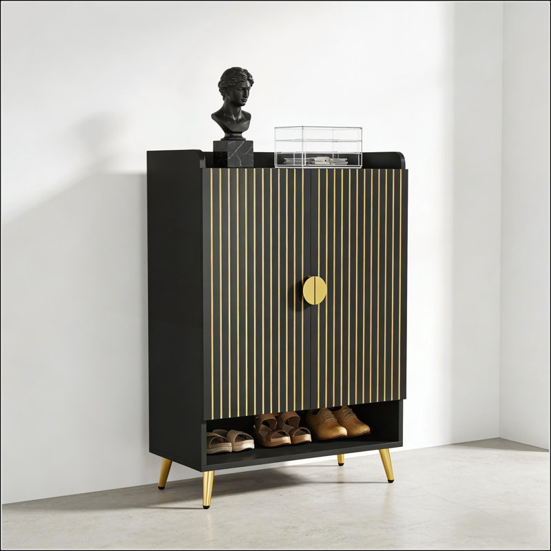 Rangement à chaussures élégant et durable à 7 niveaux avec panneaux réglables pour le vestibule et l'organisation de la cuisine
