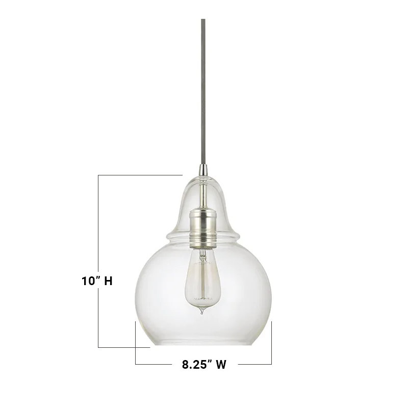 Gagner 1 - Light Single Pendant, Burnished Bronze
