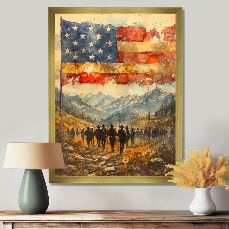 Adamson - paysages, impressions d'art mural, H 40 po x l 30 po, Picture Framed, Doré