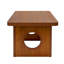 Table basse 47,2 po avec pieds évidés en pin massif et coins arrondis-1864006132