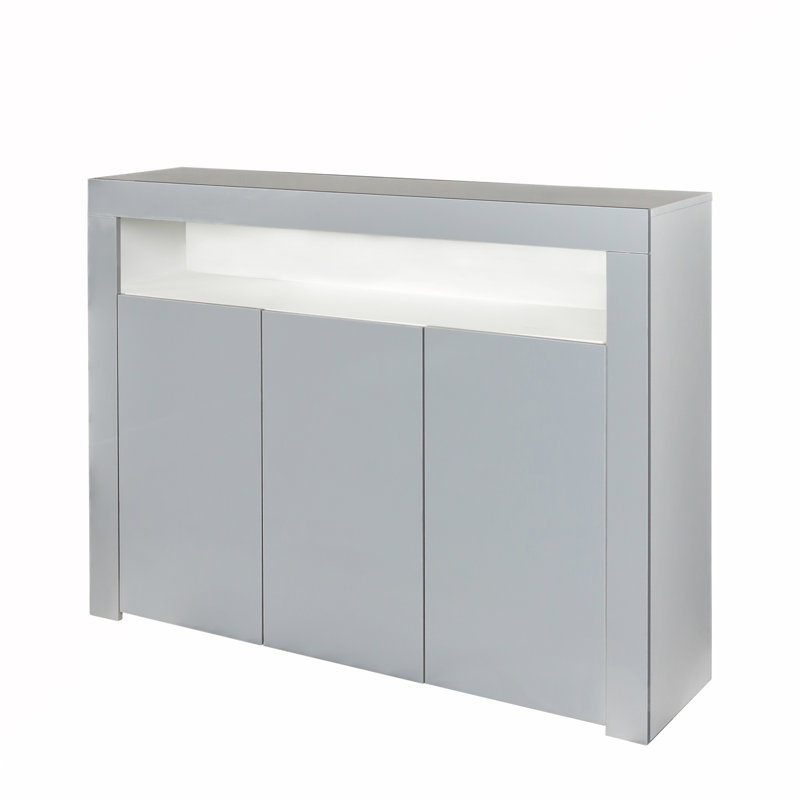 Accent Cabinet, White/Gray