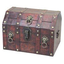 Pirate Treasure Chest with Lock and Skeleton Key - Large – Nautical Cove