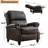 34.6" Wide Classic and Overstuffed Soft Pushback Recliner with Rivet-664635399