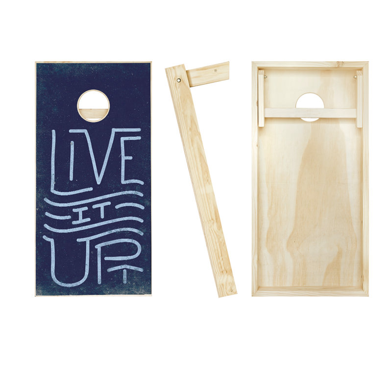 Ensemble de jeu de poches 2 'x 4' Live It Up avec sacs, Rouge / bleu marine