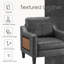 Fauteuil large en similicuir rembourré-230165342