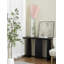 Vase de sol rectangulaire Gudrun fait à la main en verre, décor moderne, accent contemporain, glamour et élégant