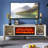 Light luxury solid wood fireplace TV cabinet-1606140578