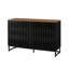 Commode double 6 tiroirs avec grille rayée