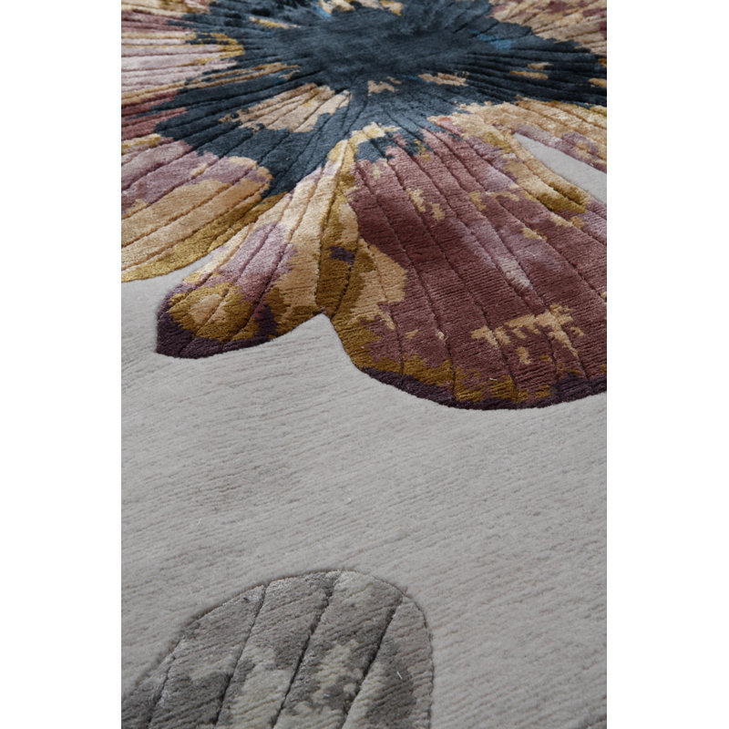 Anemone Pearl Area Rug, Rectangle 6' x 9'