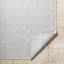 Tapis intérieur / extérieur gris en polypropylène tissé à la machine Rectangle-98116355