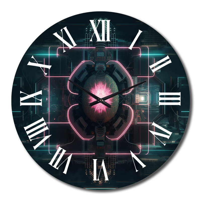 Horloge murale abstraite, Grand