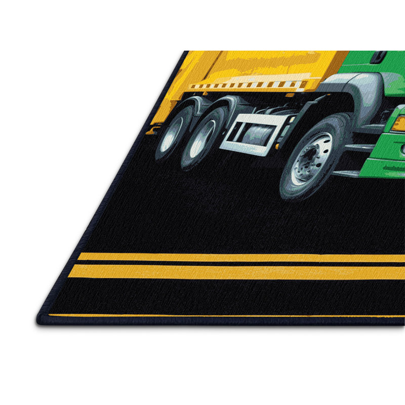 Tapis bleu de transport lavable à la machine, Tapis de couloir 2 pi x 4 pi