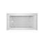 SIGNATURE® Low-Profile AFR 18" 6032 Skirted Whirlpool with Heater RH White-1927857078-1927857076
