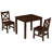 Myona Kids 3 Piece Solid Wood Play Or Activity Table and Chair Set-920124014