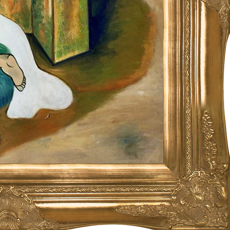 Après le bain, Cadre flottant victorien doré
