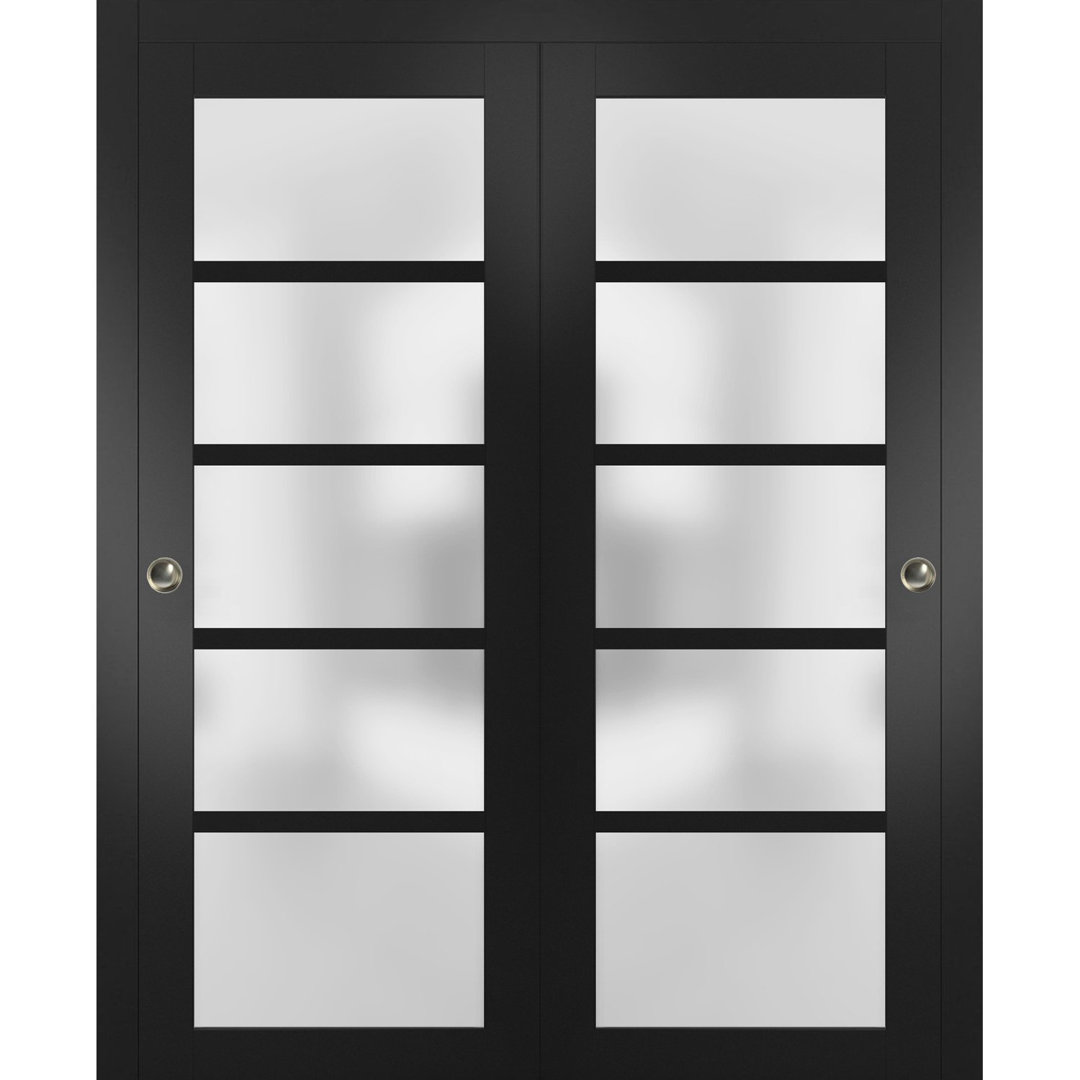 Quadro Frosted Glass Sliding Closet Doors SARTODOORS