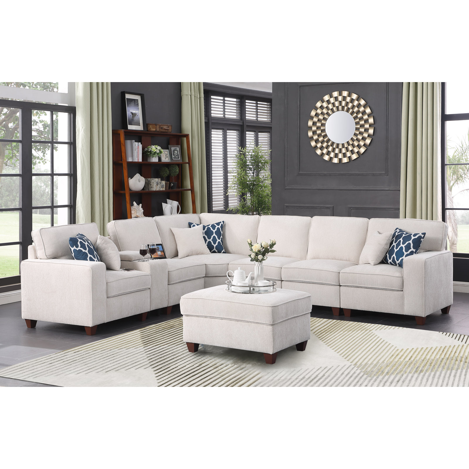 Latitude Run Naomi Upholstered Sectional - Thumbnail 4