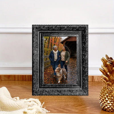 Cadre photo 3 pièces noir style Heritage pour photos et cadeaux de mariage 11 po x 14 po