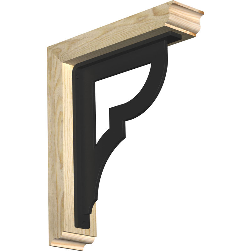 Support simple en fer Bradford 8 po, H 19 po x P 16 po, 4"W x 2"T Douglas Fir (Rough Sawn)