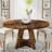 47.25" W Round Manufactured Wood Farmhouse Dining Table-1464790200