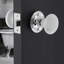 Classic Rosette with White Porcelain Door Knob-868886632-864369197