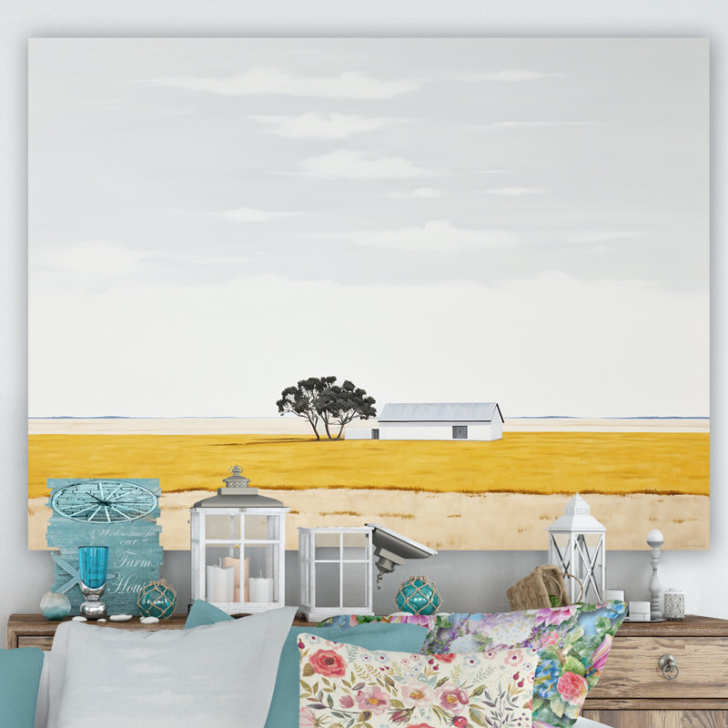 Prayies Endless Meadows Scenery Minimalisme II, Toile tendue, H 16 po x l 32 po
