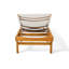 Chaise longue inclinable en acacia Gunnarr-192438165