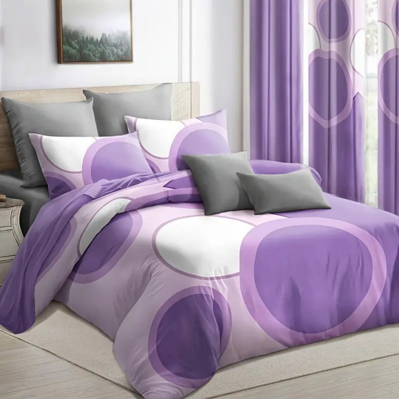 Ensemble de rideau de lit 9 pièces dans un sac épais, ensemble de luxe amélioré, ensemble de literie toutes saisons en microfibre de rayonne de bambou pour la maison, literie pour véhicule récréatif, cadeaux avec sac-cadeau