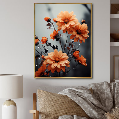 " Peach Flowers Autumn Tapestry I "