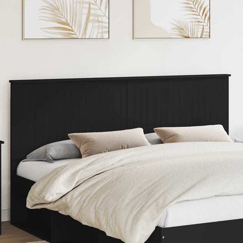 Headboard, California King, Black Oak