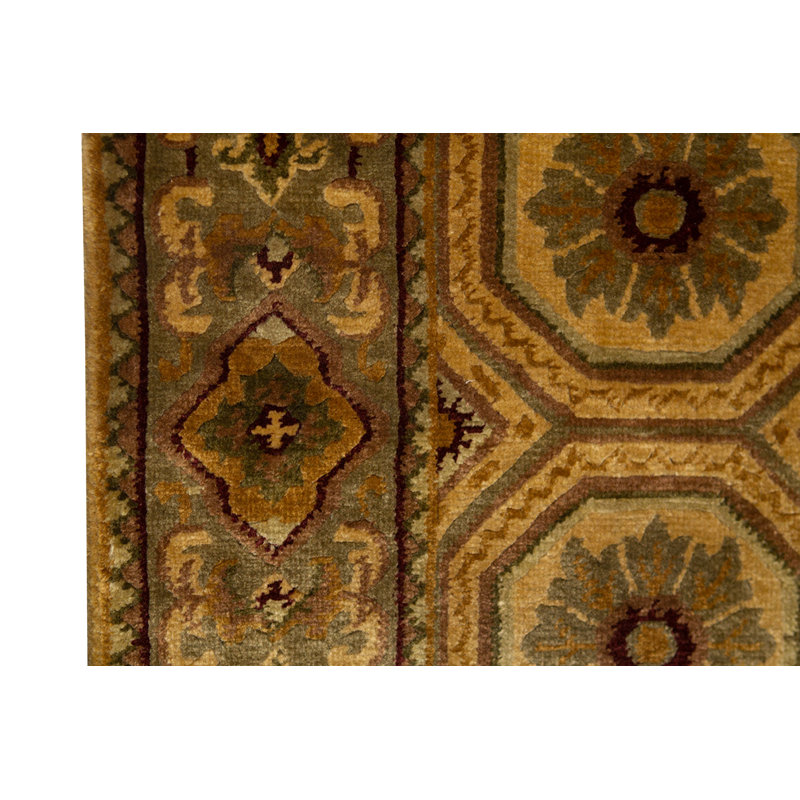 Hand-Knotted High-Quality Rust Area Rug
