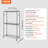 Michalea 45.7'' Metal Rolling Clothing Rack