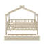 Wooden House Bed With Trundle-351713156-351713180