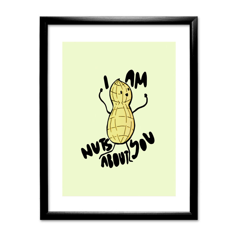 Single Picture Frame Print, Black