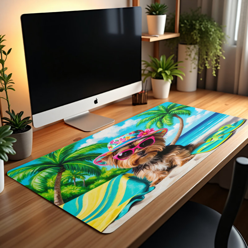 Polyester Desk Pad, 14.4x12.1