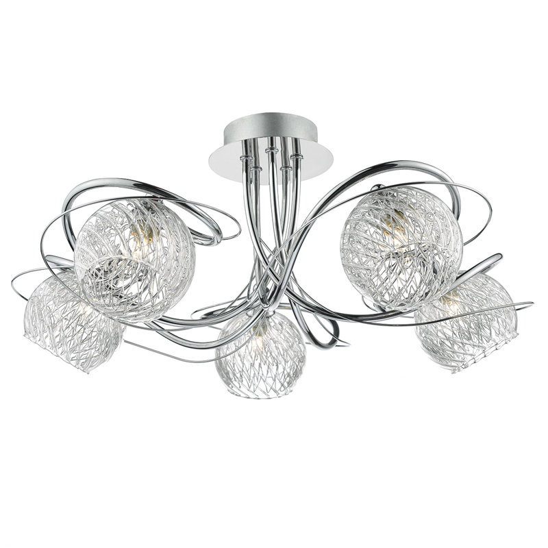 Glass Semi Flush Mount