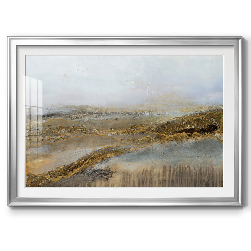 Où sommes-nous? - Impression encadrée avec verre biseauté mat et verre, Argent, H 30 po x l 44 po x P 1,5 po