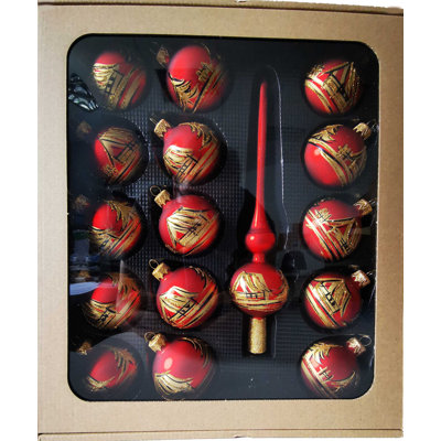 16-tlg. Weihnachtsbaumkugel-Set